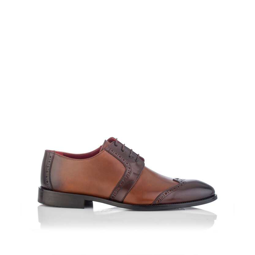 Derby-Schuhe für Herren Paolo Cognac & Braun