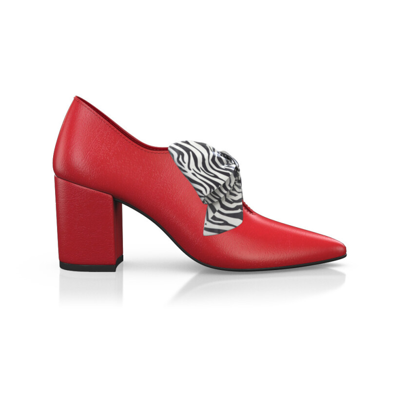 Block Heel Pointed Toe Schuhe 14906