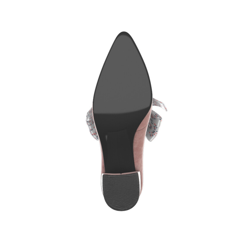 Block Heel Pointed Toe Schuhe 16413