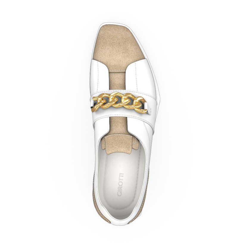 Flache Sneakers mit quadratischer Spitze für Damen 18553