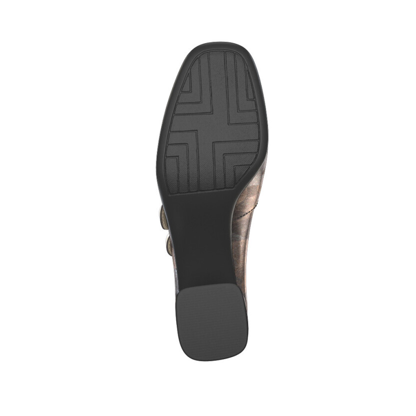 Schuhe mit quadratischem Absatz 50390