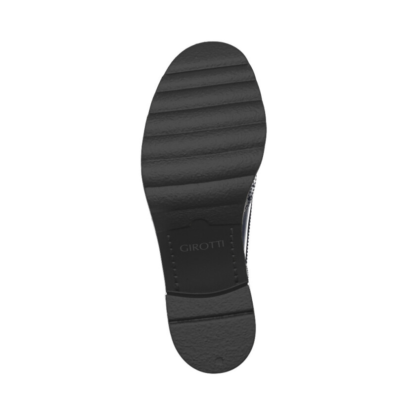 Blockabsatz Derby Schuhe 11072