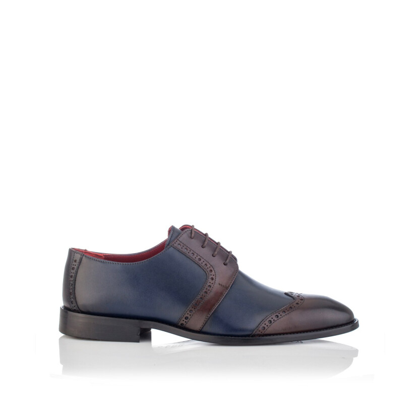 Derby-Schuhe für Herren Paolo Blau & Braun