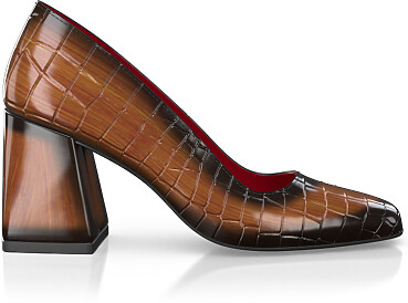 Luxuriöse Blockabsatz-Schuhe für Damen 45208