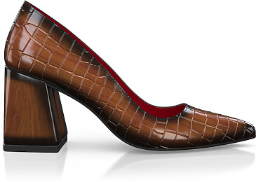 Luxuriöse Blockabsatz-Schuhe für Damen 45995