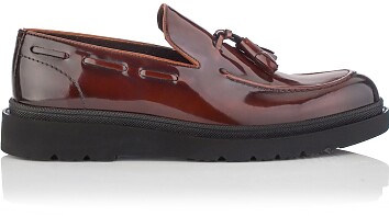 Slip-on-Schuhe für Herren Luigi Lackleder Rot