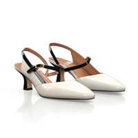 MID HEEL POINTED TOE SHOES 18244