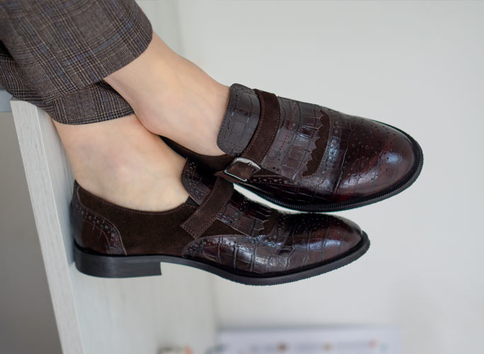Monk strap shoes