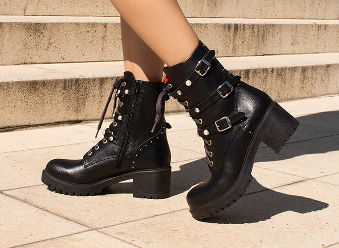 Lace up ankle boots